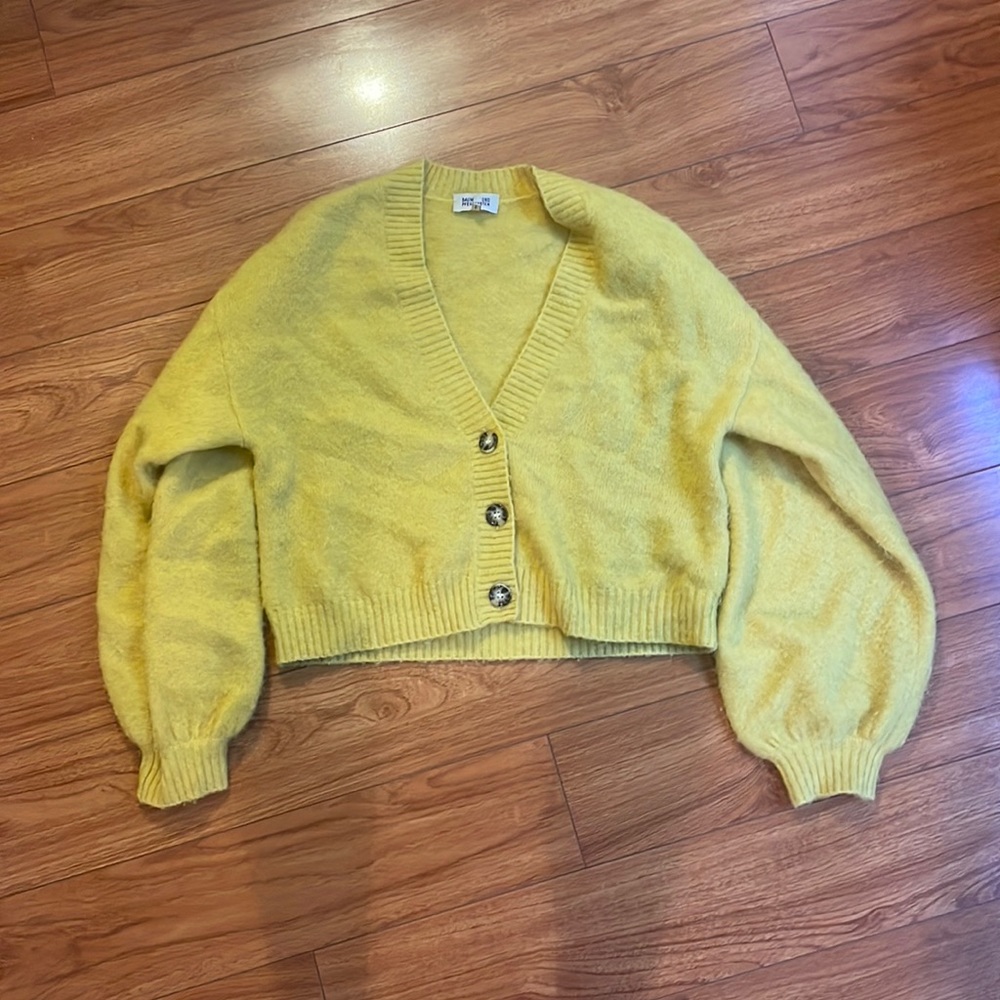 baum und pferdgarten size xs mustard yellow sweater cardigan